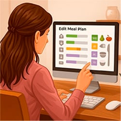 edit your personalized meal plan
