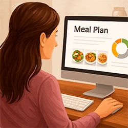 get your automatic personalized meal plan.